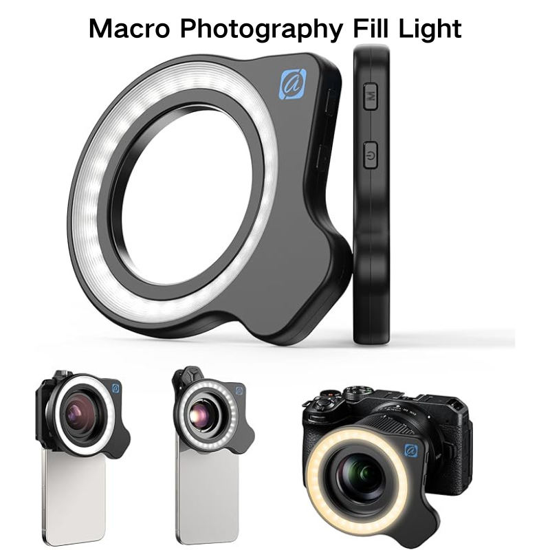 Photography Lighting Design - マクロ撮影用フィルライト：マクロ撮影専用設計で、明確なディテールを保証する安定したフィルライトを提供します。