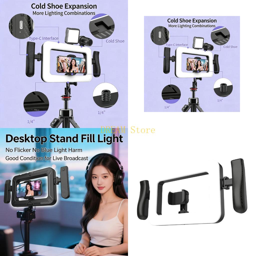 Photography Lighting Design - ハンドヘルドポータブルライト 360 ライト調整可能な明るさ Selfie カメラベストセラー