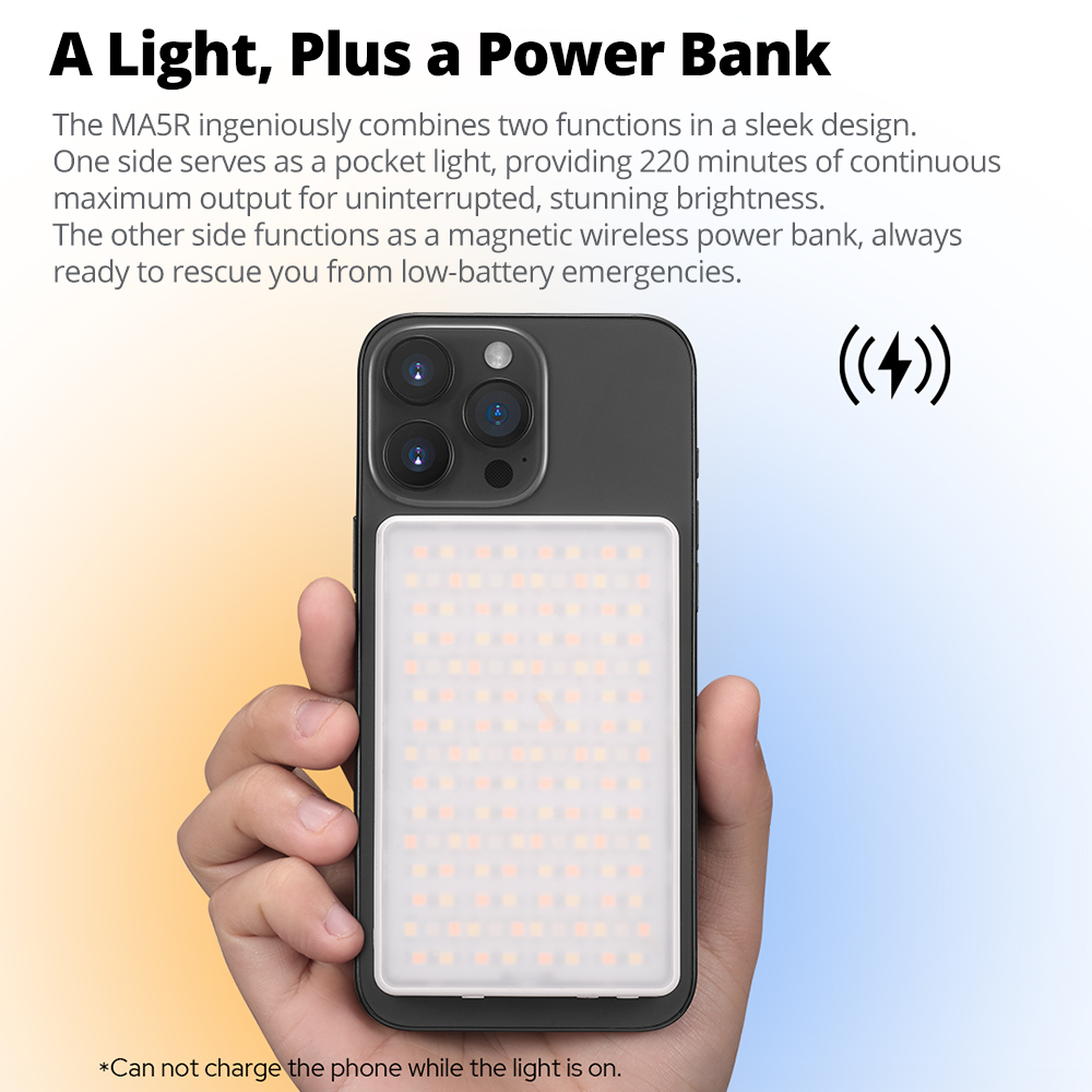 Godox MA5R マグネット式充電フルカラーLEDライト - Photography Lighting Design のレビューと価格