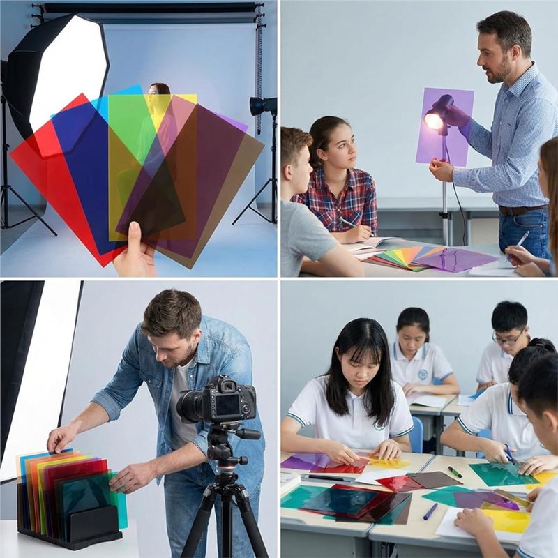 ABDJ-A4 PVC シート 9 色、18 枚入り、DIY - Photography Using Lighting のレビューと価格
