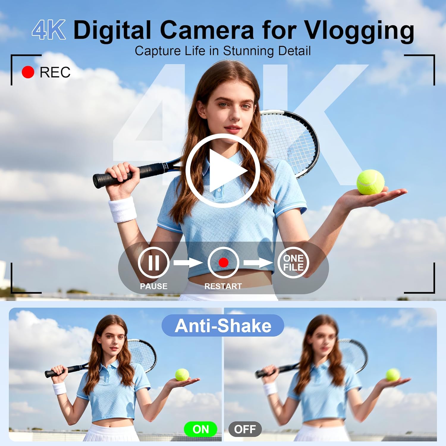 4K HDデジタルカメラ 写真撮影用 12倍光学ズーム Yo - Photography Natural Lighting のレビューと価格