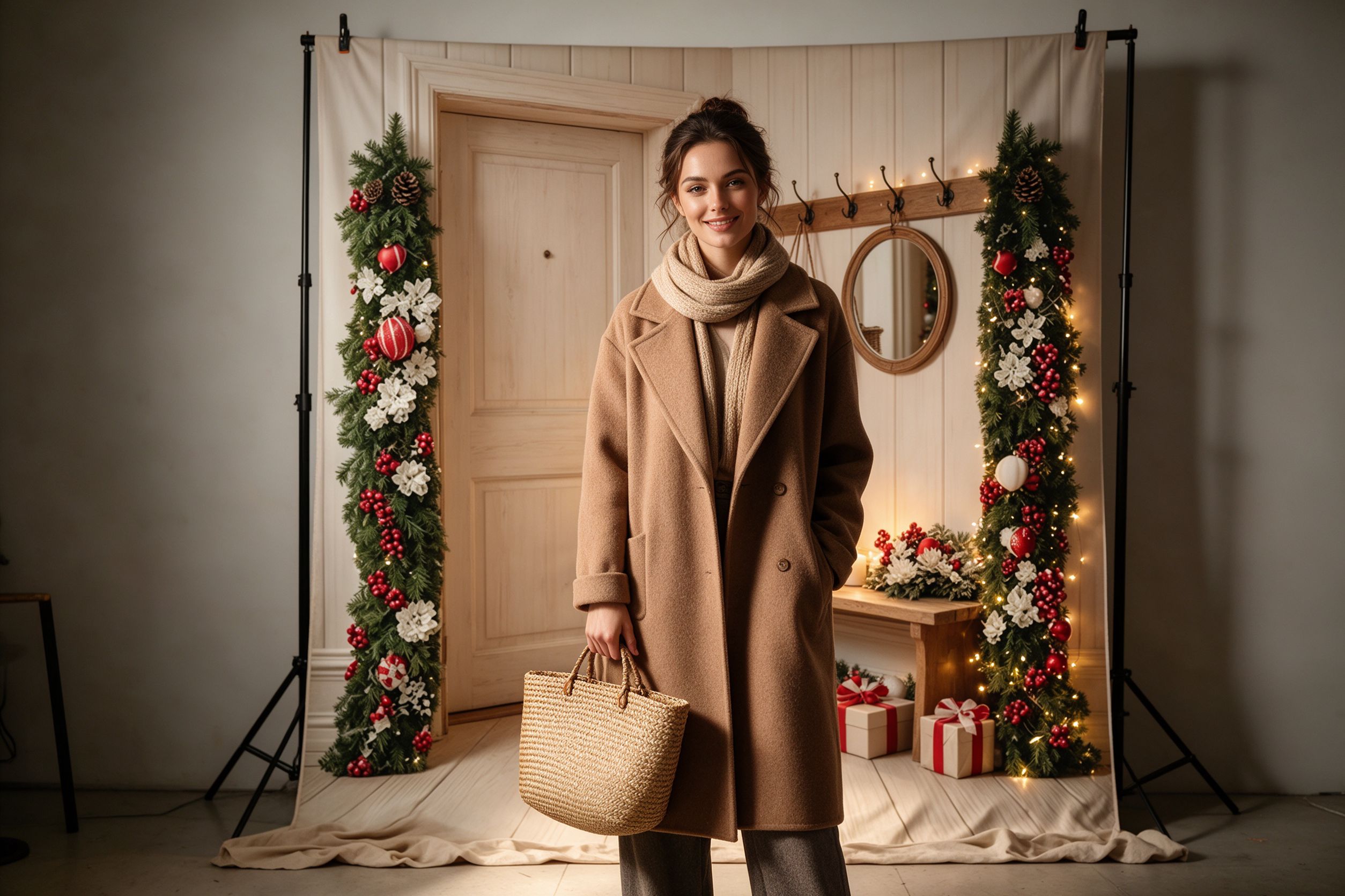 モシッカ クリスマス写真撮影用背景幕、ヴィンテージ風の部屋、 - Photography Lighting For Portraits のレビューと価格