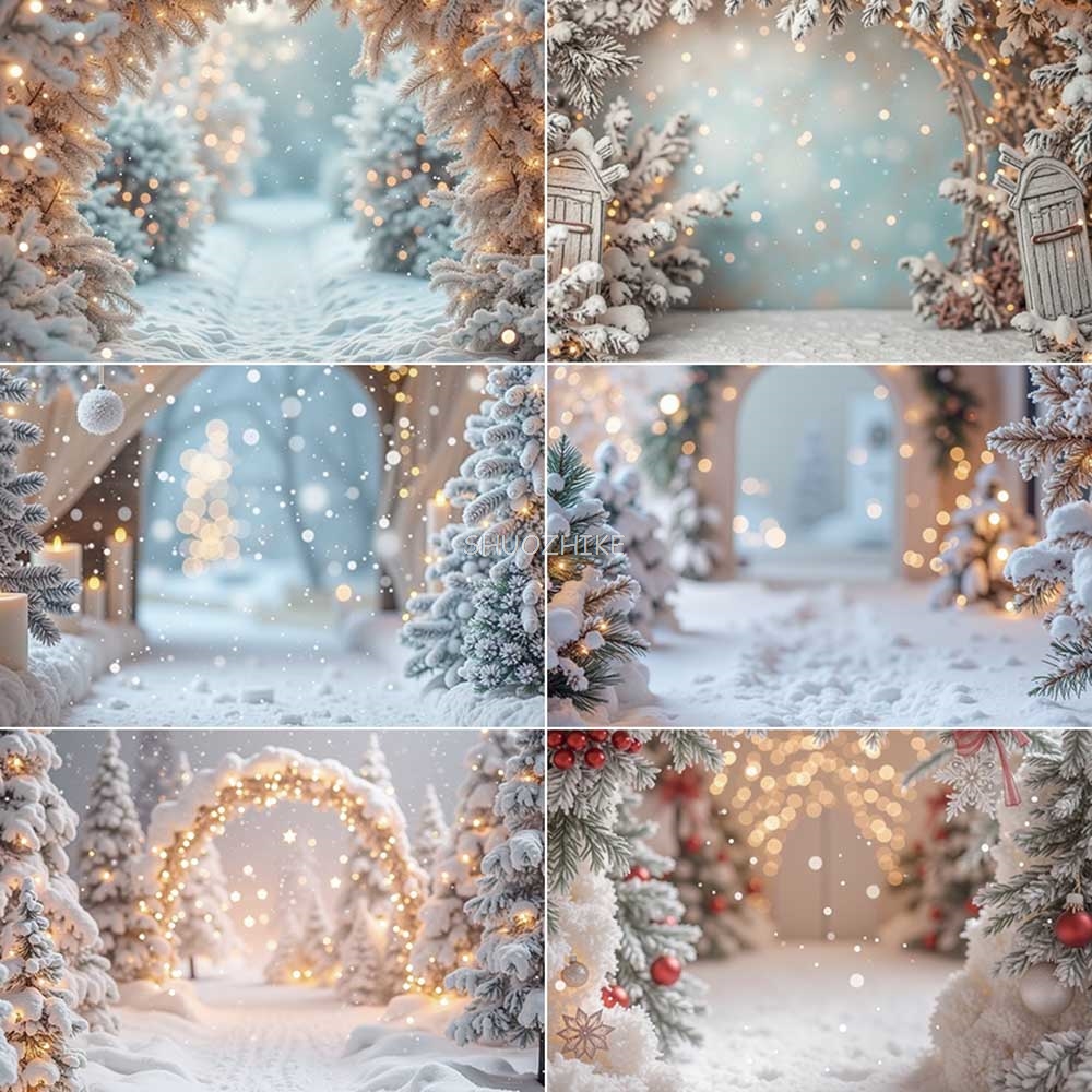 雪のクリスマスの白い光の背景,写真撮影のためのボケの背景,豪 - Photography Lighting White Background のレビューと価格
