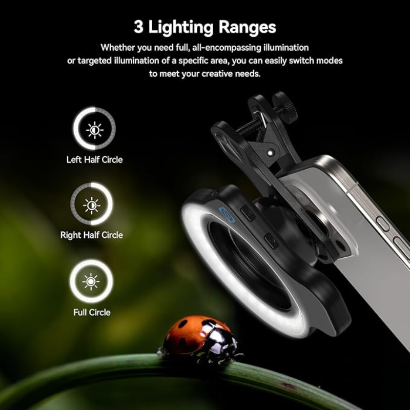 マクロ撮影用フィルライト：マクロ撮影専用設計で、明確なディテ - Photography Lighting Design のレビューと価格
