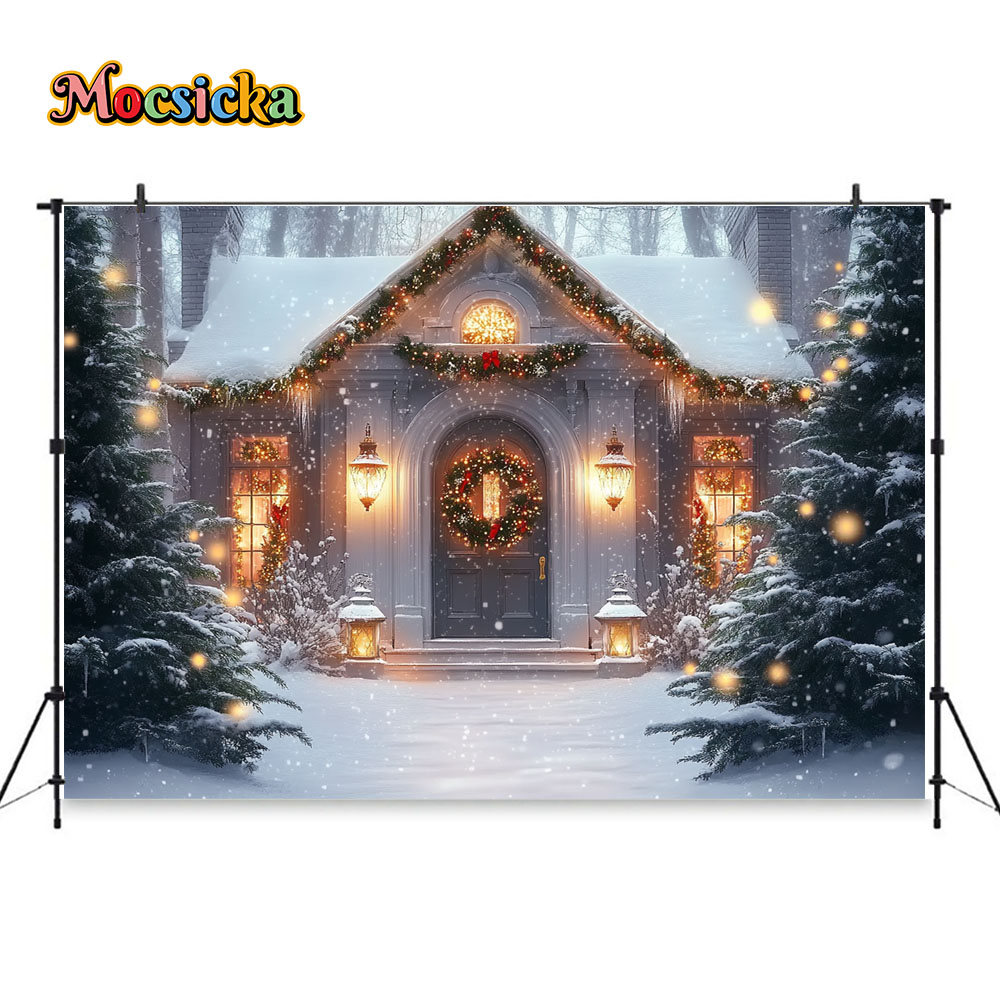 Mocsicka-白いクリスマスの教会の背景、屋外の写真スタ - Photography Lighting White Background のレビューと価格
