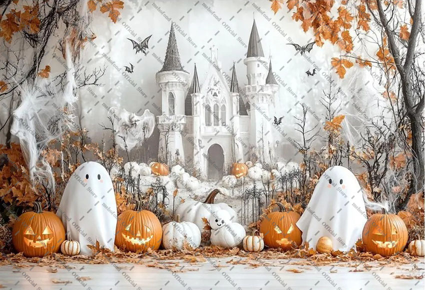 Mehofond 写真撮影背景幕 魔法のハロウィン ホワイト - Photography Lighting White Background のレビューと価格