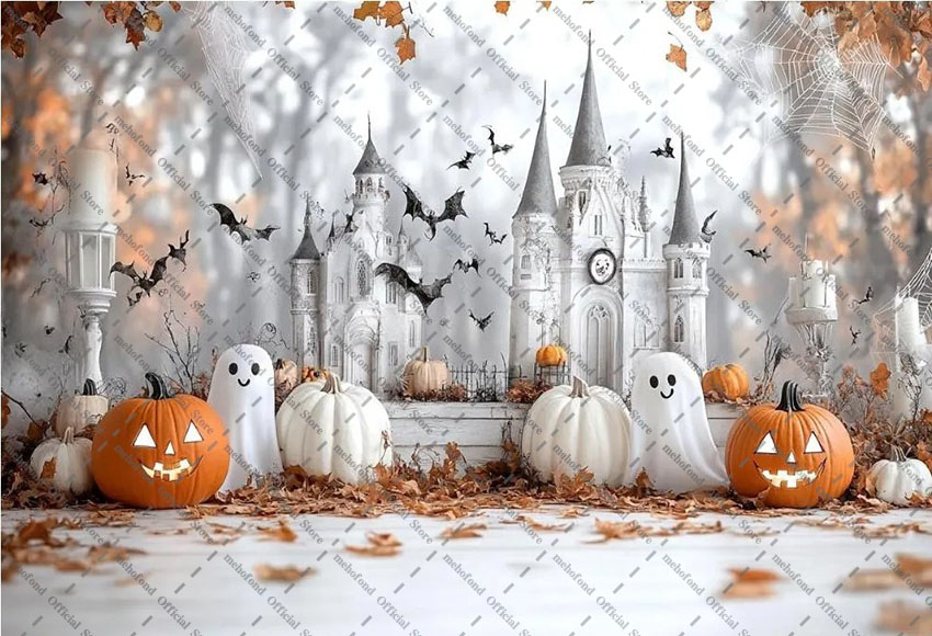 Mehofond 写真撮影背景幕 魔法のハロウィン ホワイト - Photography Lighting White Background のレビューと価格