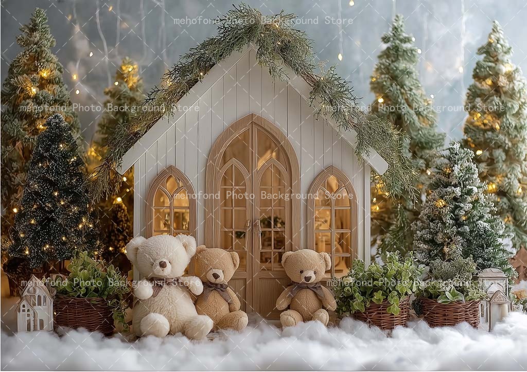 Mehofond 写真撮影背景 クリスマスツリー ハウス ク - Photography Lighting White Background のレビューと価格