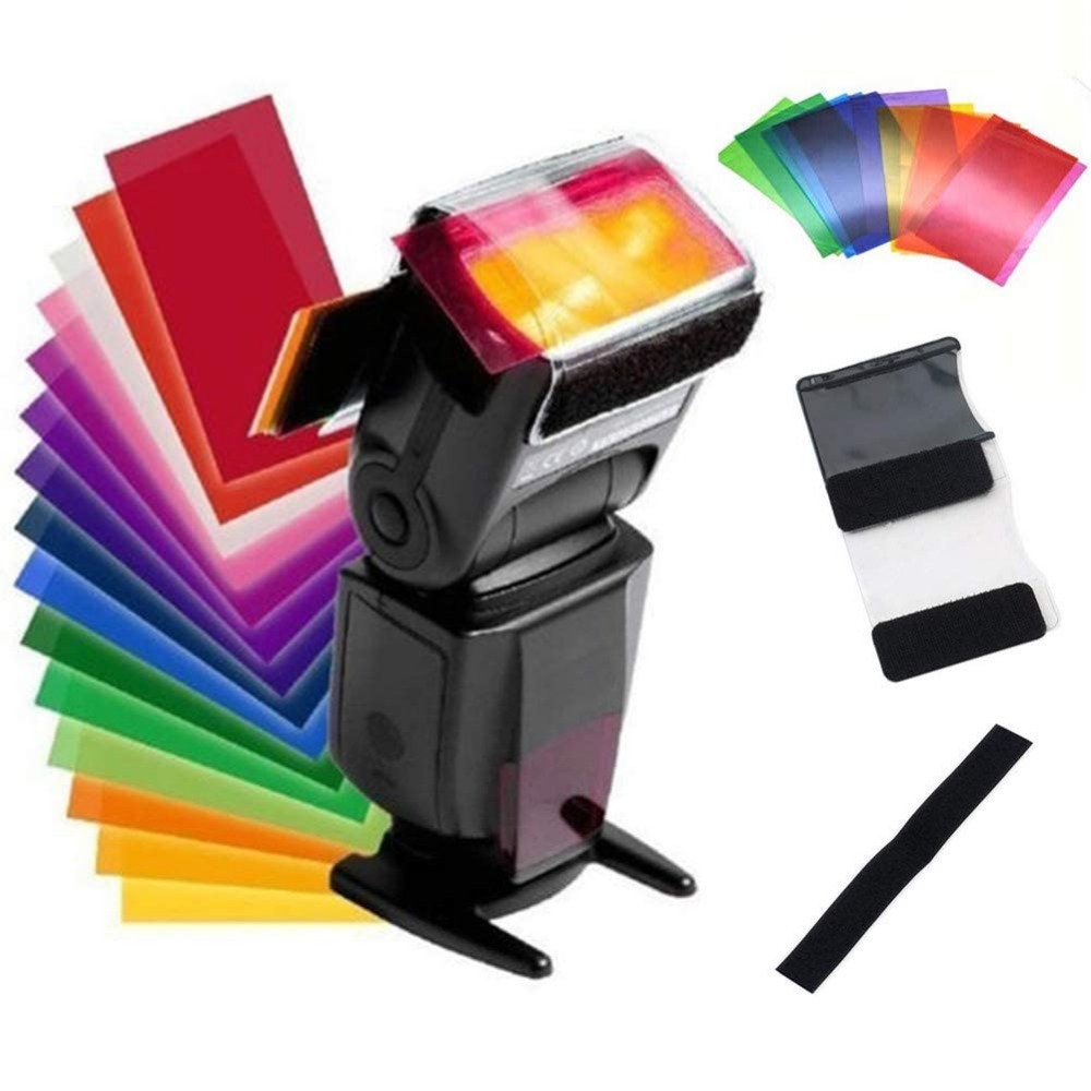 12色カメラフラッシュジェル照明フィルターキット、ユニバーサ - Photography Lighting For Portraits のレビューと価格