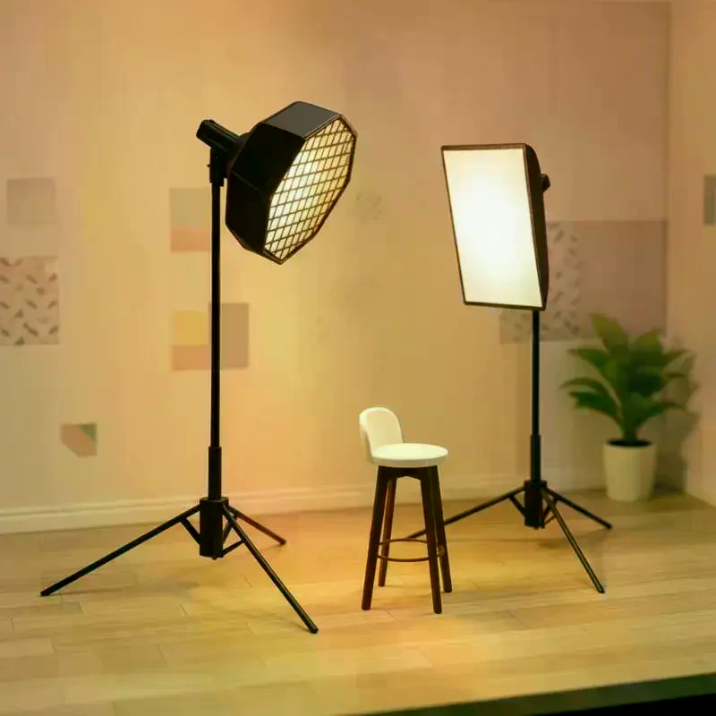 1/12ミニスタジオライトソフトボックスモデル三脚写真撮影用 - Photography Natural Lighting のレビューと価格