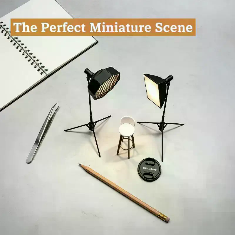 1/12ミニスタジオライトソフトボックスモデル三脚写真撮影用 - Photography Natural Lighting のレビューと価格