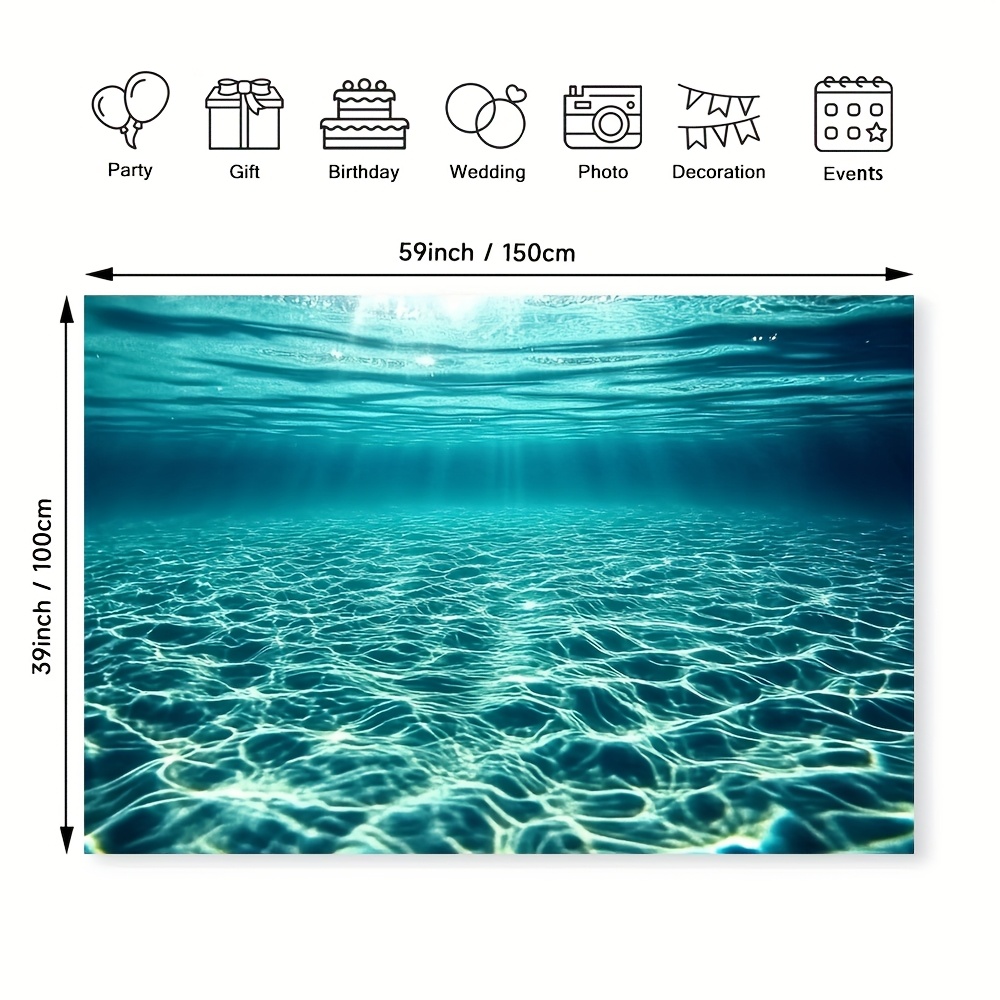 1 個、100% ポリエステル繊維水族館の背景、ライトグリー - Photography Lighting Design のレビューと価格